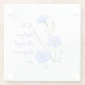 Psalm 91  He Shall Give His Angels Inspirational ガラスコースター (裏面)