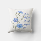 Psalm 91  He Shall Give His Angels Inspirational クッション (裏面)