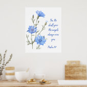 Psalm 91 He Shall Give His Angels Inspirational  ポスター (キッチン)