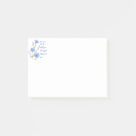 Psalm 91 He Shall Give His Angels Inspirational ポストイット (正面)