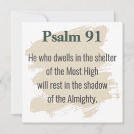 Psalm 91 Scripture Card – Print or Download 招待状