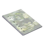 Psalm 91 Soft White Floral Christian Journal ノートブック (右側)
