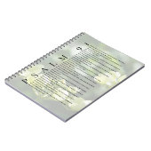 Psalm 91 Soft White Floral Christian Journal ノートブック (左側)