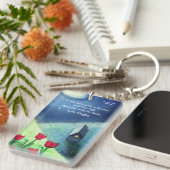 Psalm 91 Verses 1&2 (ホワイト文字)アクリルキーチェーン キーホルダー (正面右)