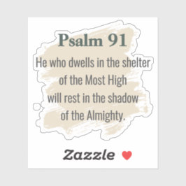 Psalm 91 Vinyl Sticker – He Who Dwells シール