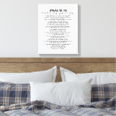 Psalm 91 Wall Decor Over Your Family キャンバスプリント (インサイチュ (寝室))