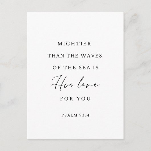 Psalm 93:4 Mightier Than the Waves ポストカード (正面)