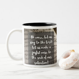 Psalm 95:1 Mug ツートーンマグカップ