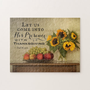Psalm 95:2 Into His Presence with Thanksgiving ジグソーパズル