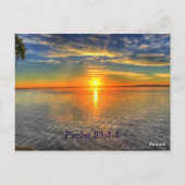 Psalm 95:3-5 Christian聖なる書物、 経典メモリカード ポストカード (裏面)