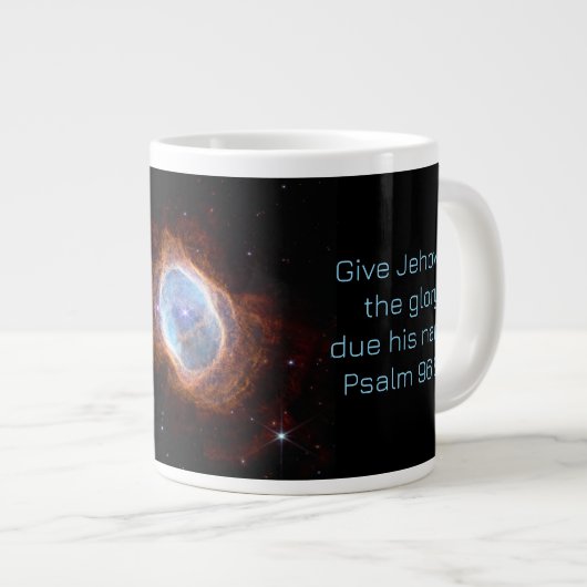 Psalm 96:8a for 2025 Image from JWST ジャンボコーヒーマグカップ (正面右)