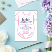 Psalm 9:2 Girl Baby Shower Invitation アクリル招待状 (インサイチュ (ウェディング))