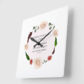 Psalm 9, Will Toll Your Undef Dietsフローラ スクエア壁時計 (傾斜)