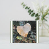 Psalm Broken and Contriteハート葉はがき ポストカード (スタンド正面)