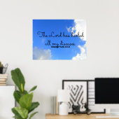 Psalm Christian healing affirmation The Lord has ポスター (ホームオフィス)