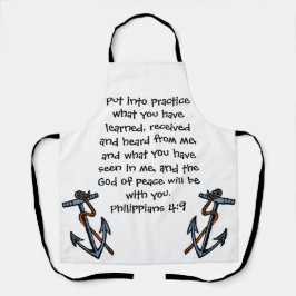 Psalm Philippians biblical quote エプロン