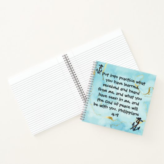 Psalm Philippians biblical quote ノートブック (内部)