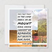 Psalmsの第125章次へ マグネット招待状 (正面)