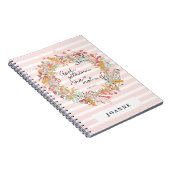 Psalms敬虔なノートブックの女性フローラリース ノートブック (右側)
