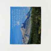 Psalms 121:1-3感動的 タペストリー (正面)