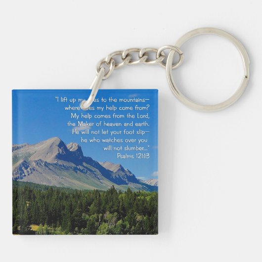 Psalms 121:1-3 キーホルダー (裏面)