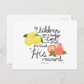 Psalms 127誕生妊娠告知はがき シーズンポストカード (正面/裏面)