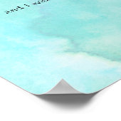 Psalms 23水彩背景 ポスター (角)