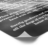 Psalms 23: 1-6 ポスター (角)