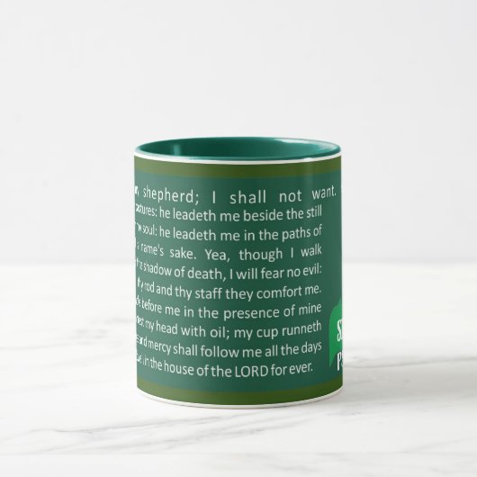Psalms 23 (Eng) Coffee Mug マグカップ (中央)