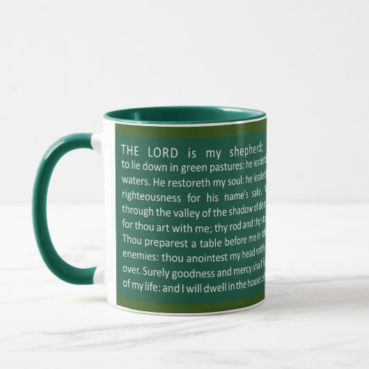 Psalms 23 (Eng) Coffee Mug マグカップ (左)