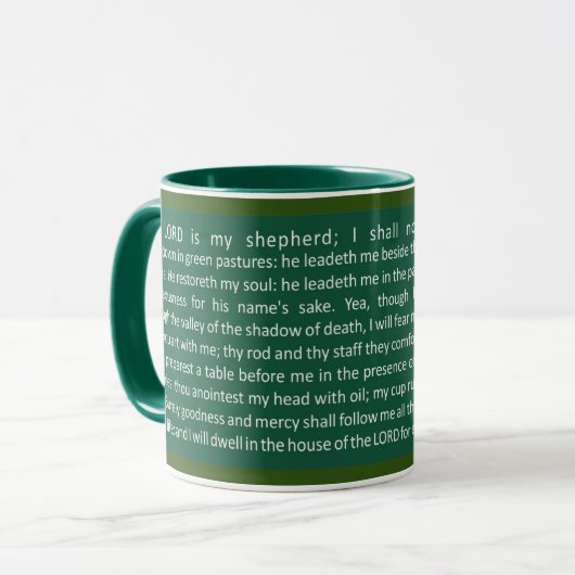 Psalms 23 (Eng) Coffee Mug マグカップ (正面左)