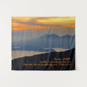 Psalms 33:18感動的 タペストリー (正面(横))