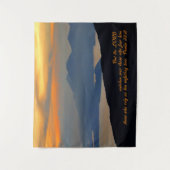 Psalms 33:18感動的 タペストリー (正面)