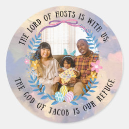 PSALMS 46:7 ラウンドシール