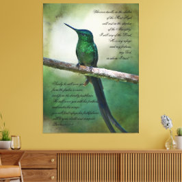 Psalms 91:1-4キャンバス感動的印刷 キャンバスプリント