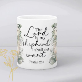Psalms Bible Verse Floral Coffee Mug コーヒーマグカップ