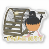 Psalms—White Rumped Shama シール (正面)