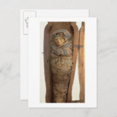 Psametik Iの石棺とミイラ化体(664-) ポストカード (正面/裏面)