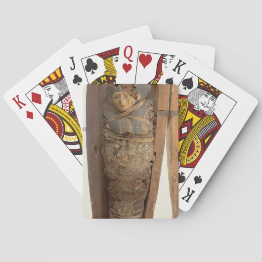 Psametik I (664-の石棺そしてミイラにされた体 トランプ (裏面)