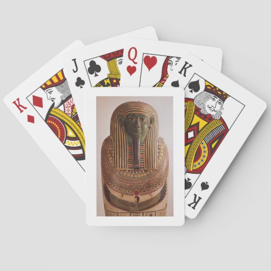 Psametik I (664-61の石棺の外のふた トランプ (裏面)