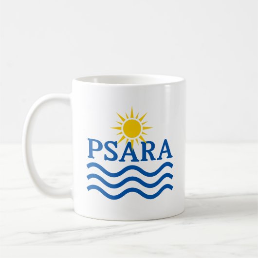 PSARAギリシャ、Sun Waves コーヒーマグカップ (左)