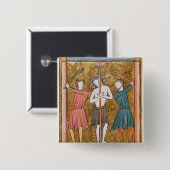 「Psautierからの鞭打ち、l'Usage deパリ 缶バッジ (正面&裏面)