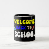 Pschool Humor Mug - Back to School 2025 ツートーンマグカップ (中央)