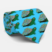 Pscyhadelicのカメのタイ-電気青 ネクタイ (ロール)