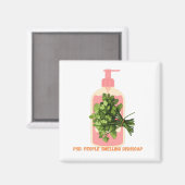 PSD – 人々は食器洗い石けんおもしろいアンチ-Cilantro マグネット (正面/裏面)