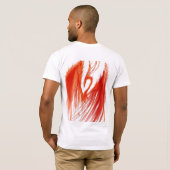 PSEの白のティー Tシャツ (裏面フル)