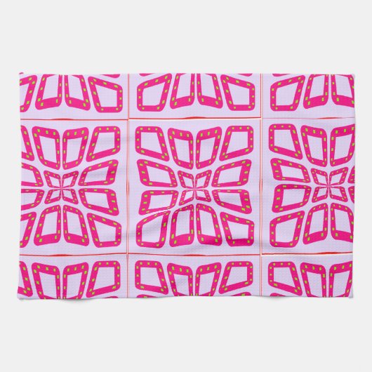 PSGドットのピン付きタイル。 キッチンタオル (横)