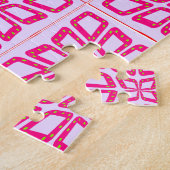 PSGドットのピン付きタイル。 ジグソーパズル (側面)