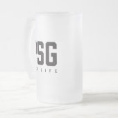 PSGフォーライフ フロストグラスビールジョッキ (正面左)