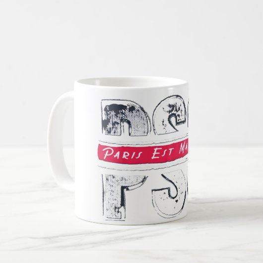 PSG París Saint Germain コーヒーマグカップ (正面左)